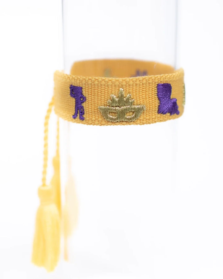 LSU WOVEN CHARM BRACELET