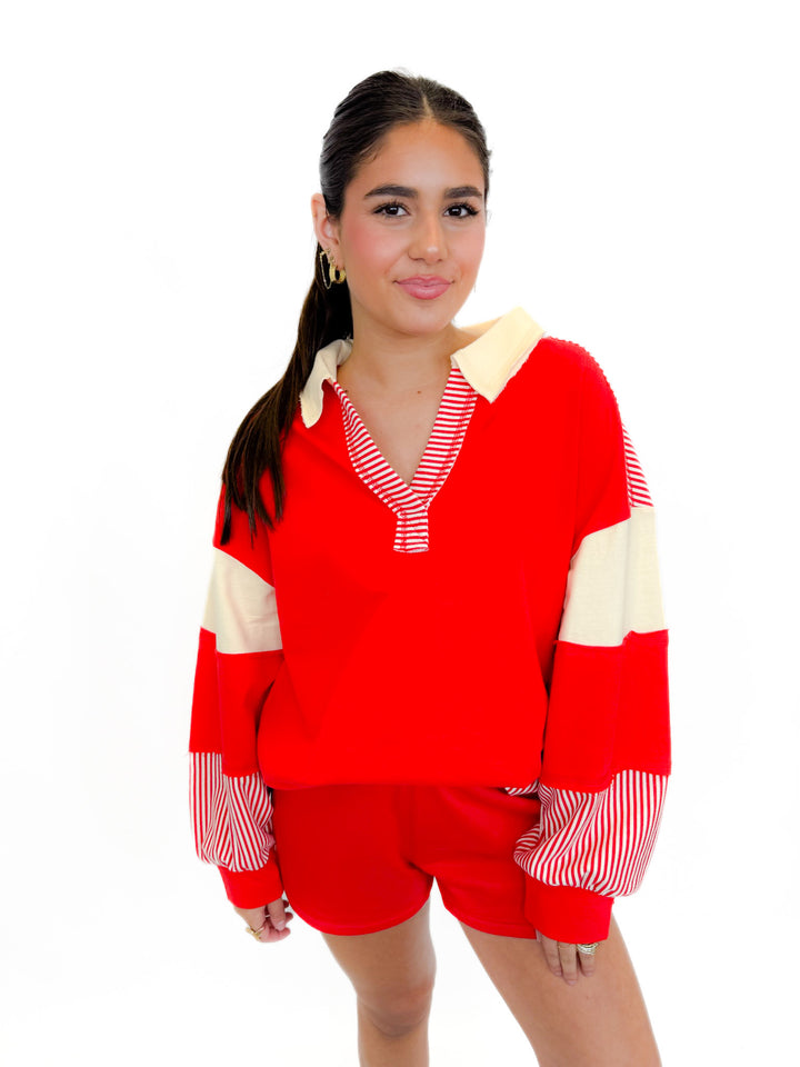 ESSENCE STRIPE SET PULLOVER