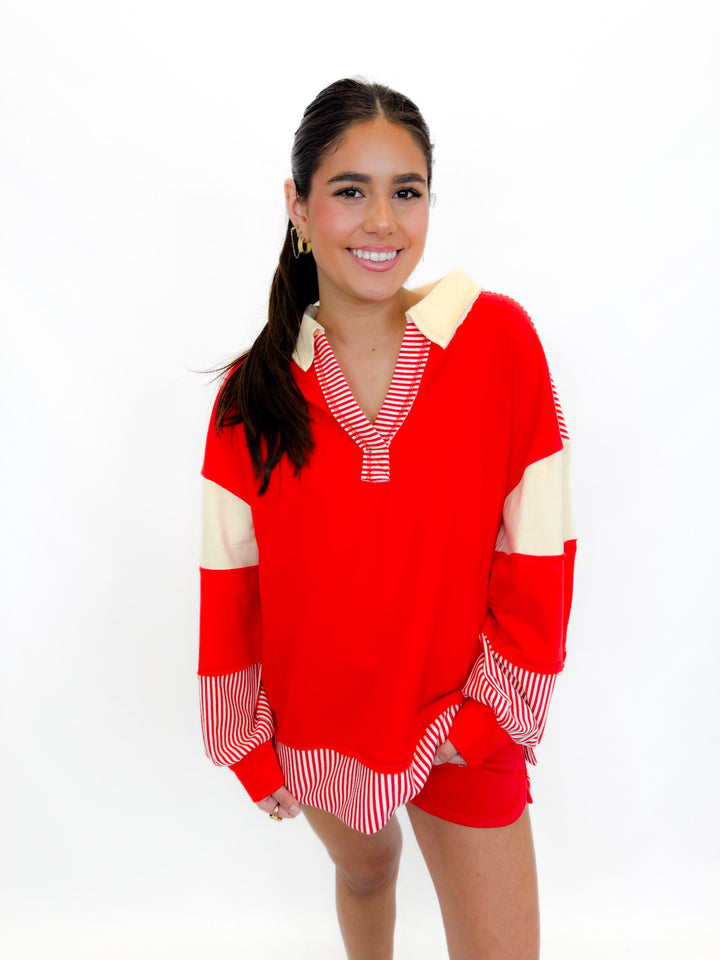 ESSENCE STRIPE SET PULLOVER