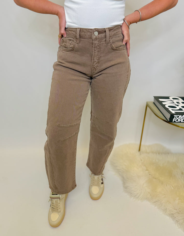 STONEWASH BARREL JEANS