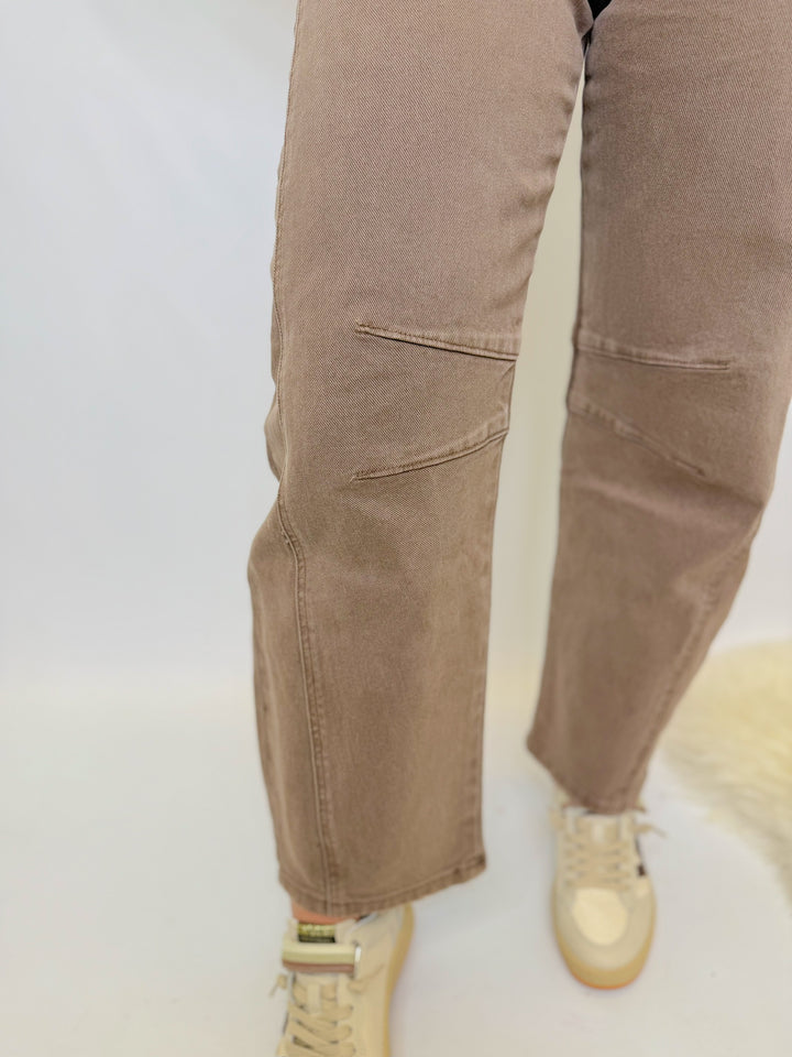 STONEWASH BARREL JEANS