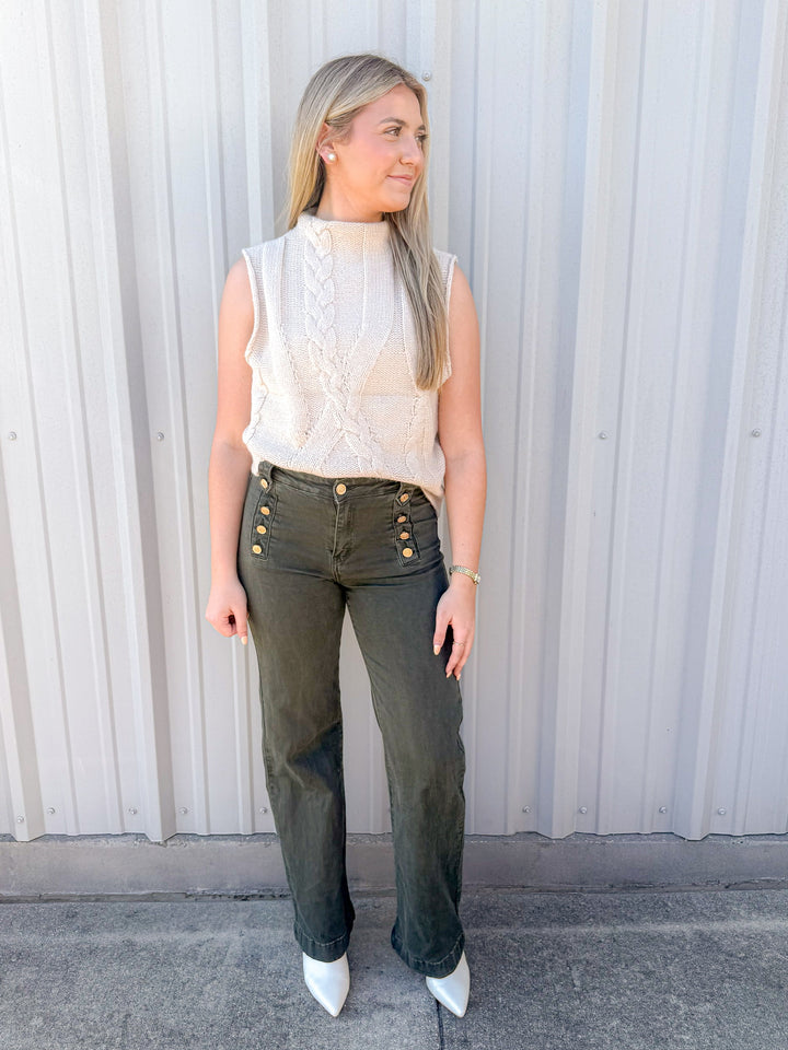 TEXTURE PLAY SWEATER VEST