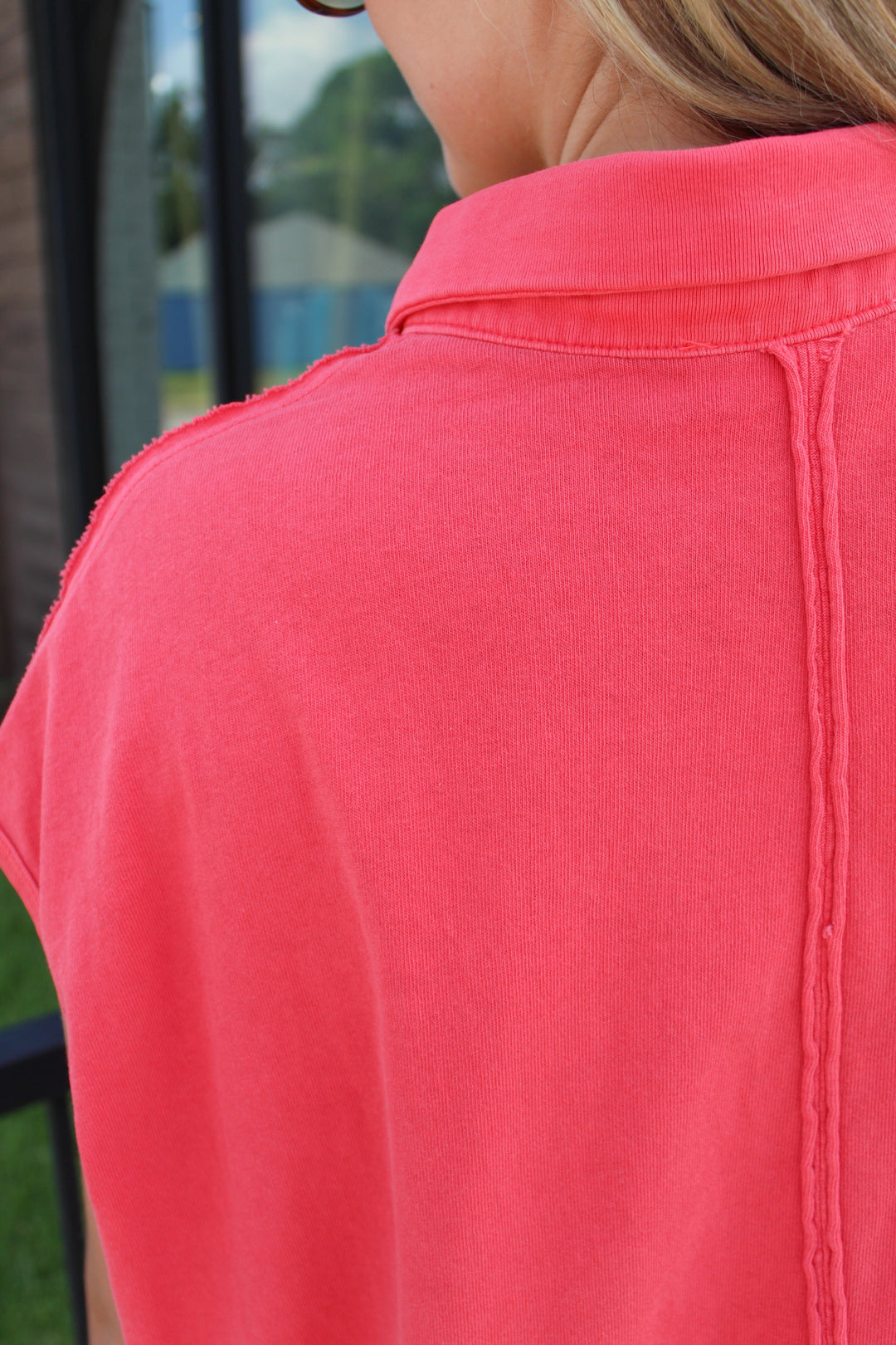 HALLIE COLLARED TOP