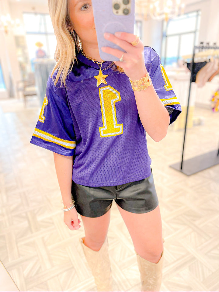 LSU SEQUIN JERSEY