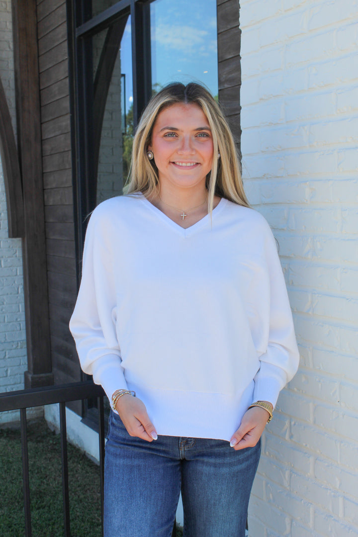 THE LAIDBACK CASHMERE BLEND DOLMAN SWEATER