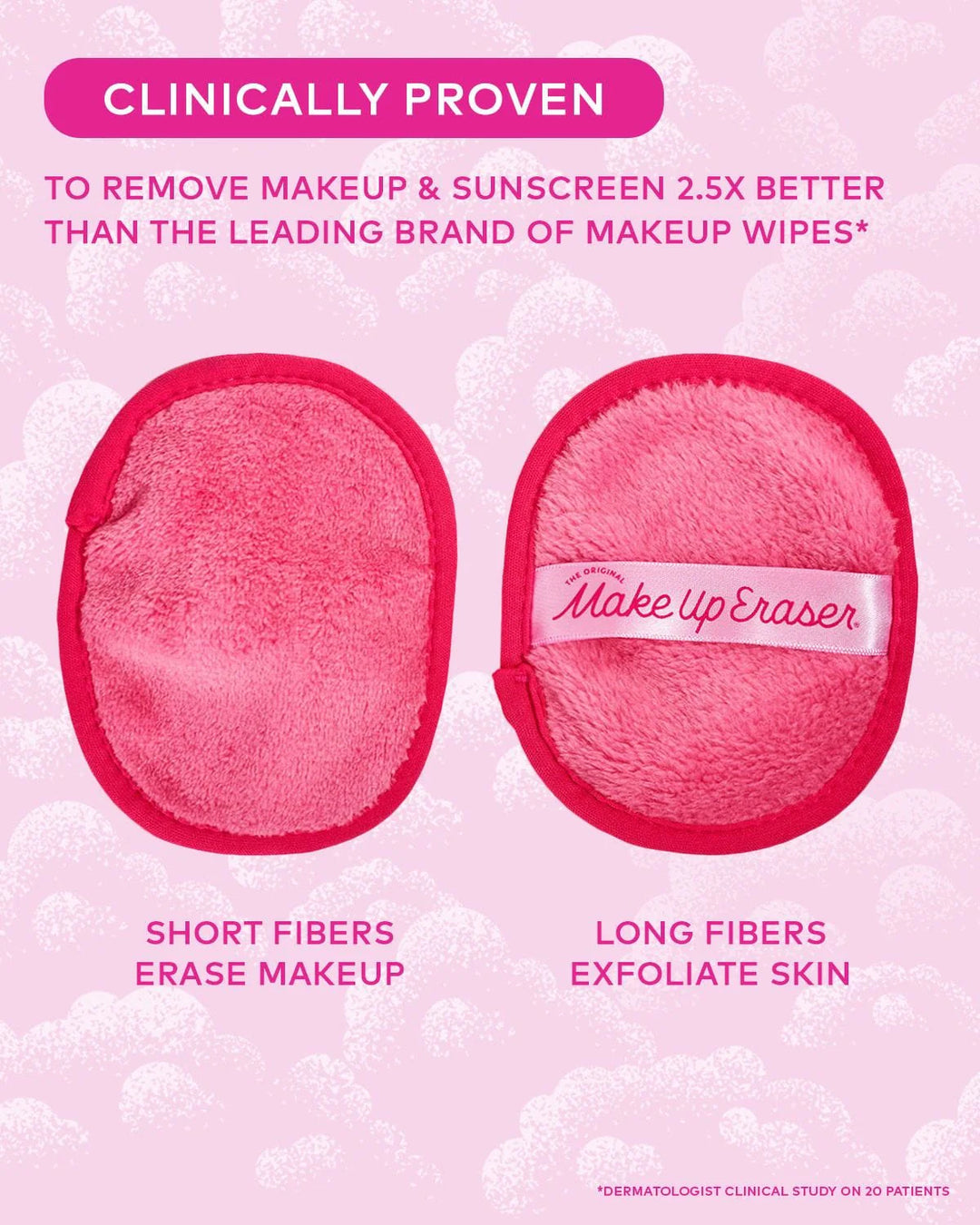 MAKEUP ERASER - 7 DAY SET - PINK