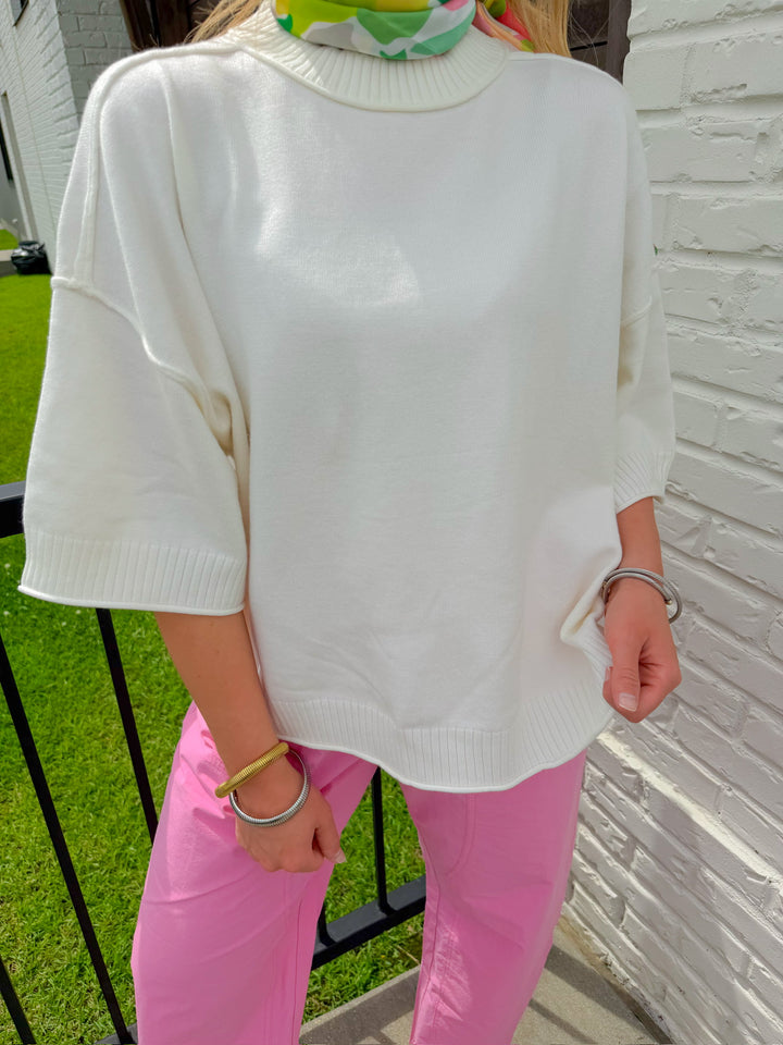 EASY ELEVATION KNIT TOP