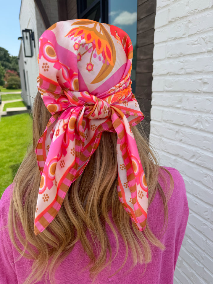 ANDI FLOWER PRINT BANDANA SCARF