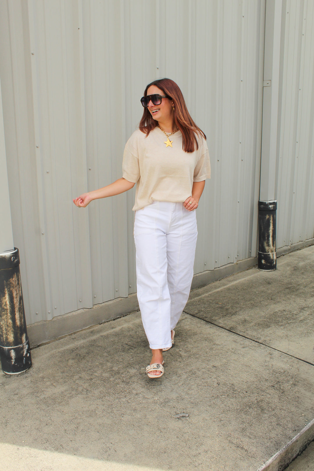 BETTER BASICS SHORT SLEEVE KNIT TEE