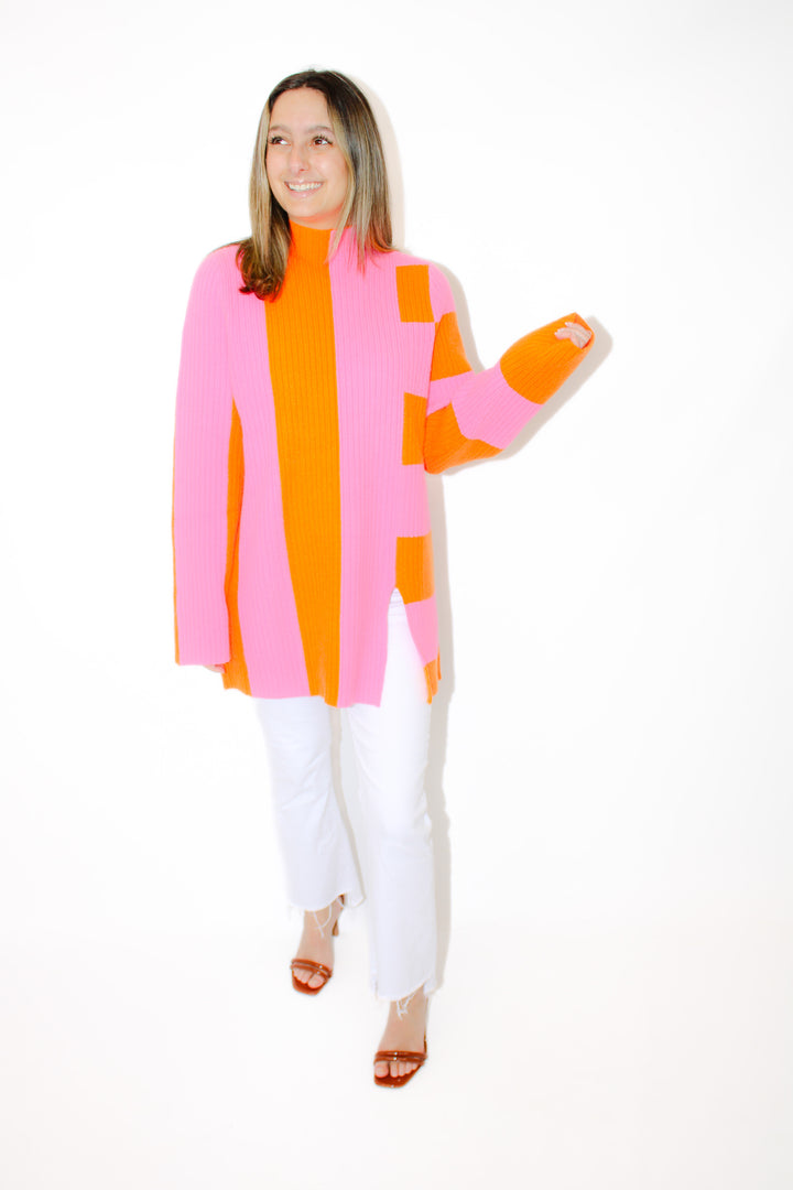 BRIGHTER DAYS COLORBLOCK SWEATER