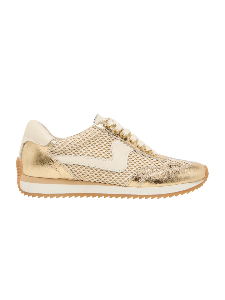 BIANCA GOLD WOVEN MESH SNEAKER