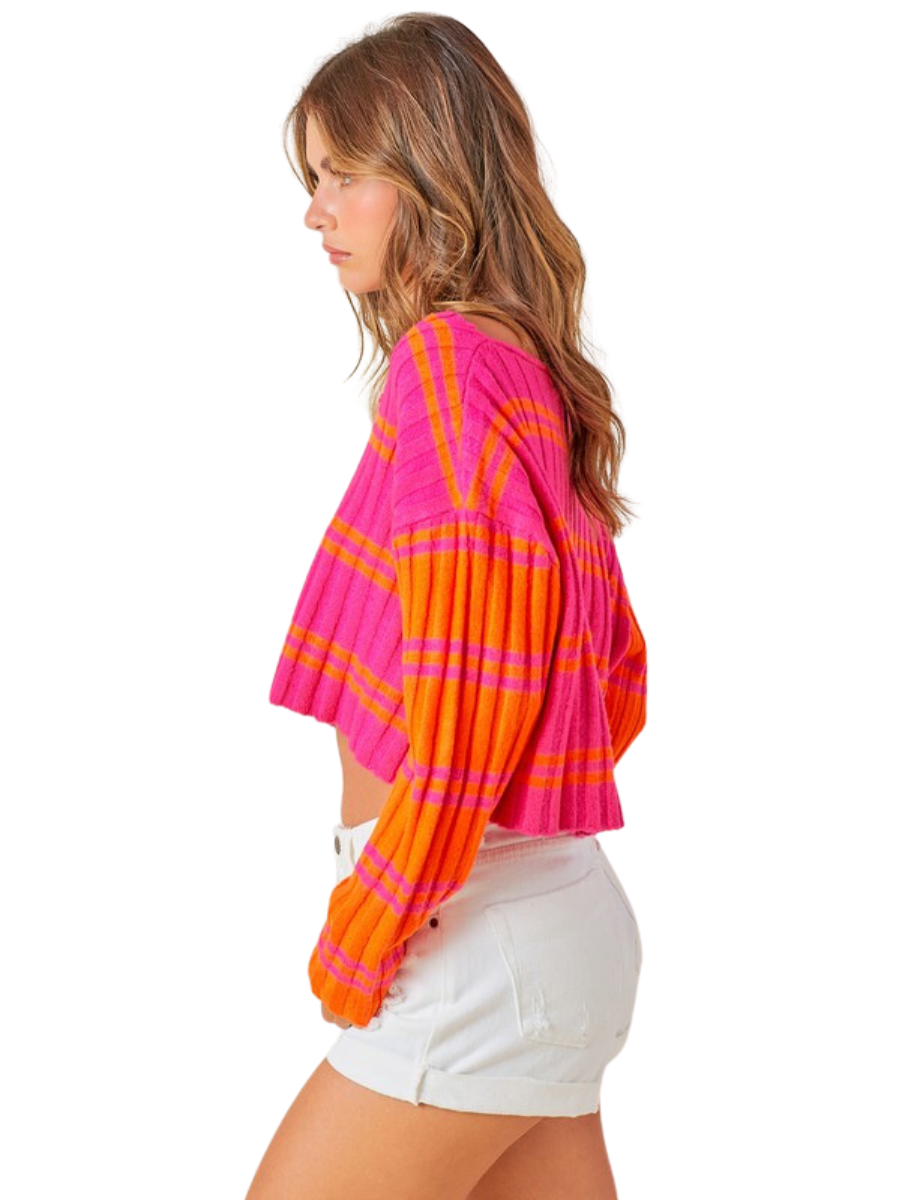 MIX IT UP STRIPED SWEATER