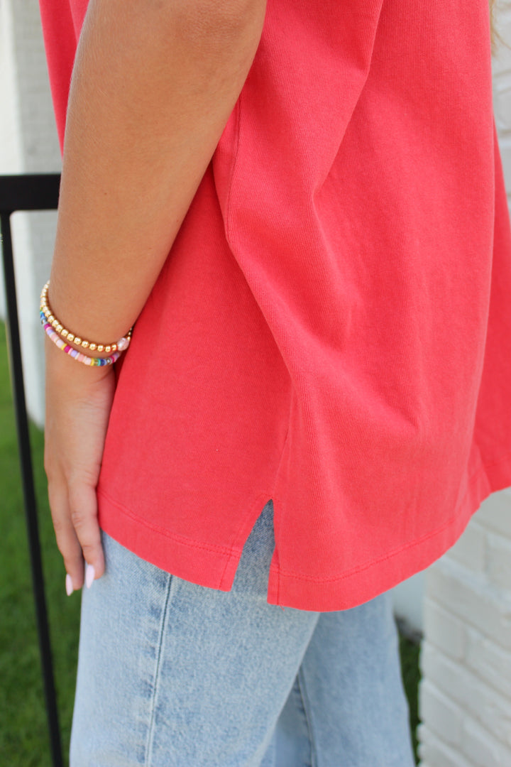 HALLIE COLLARED TOP