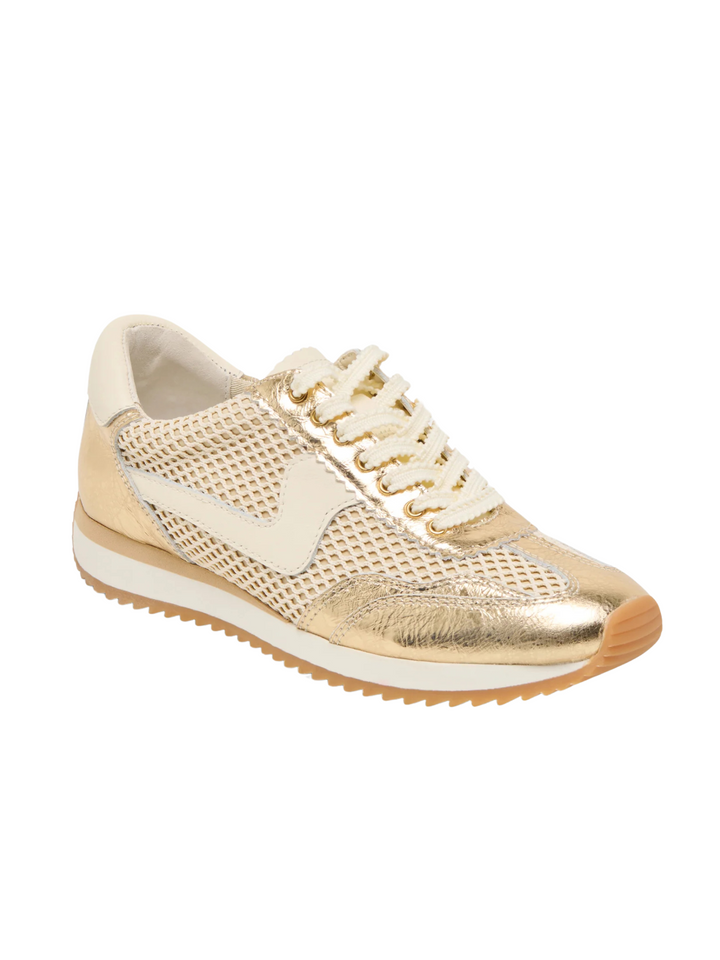 BIANCA GOLD WOVEN MESH SNEAKER