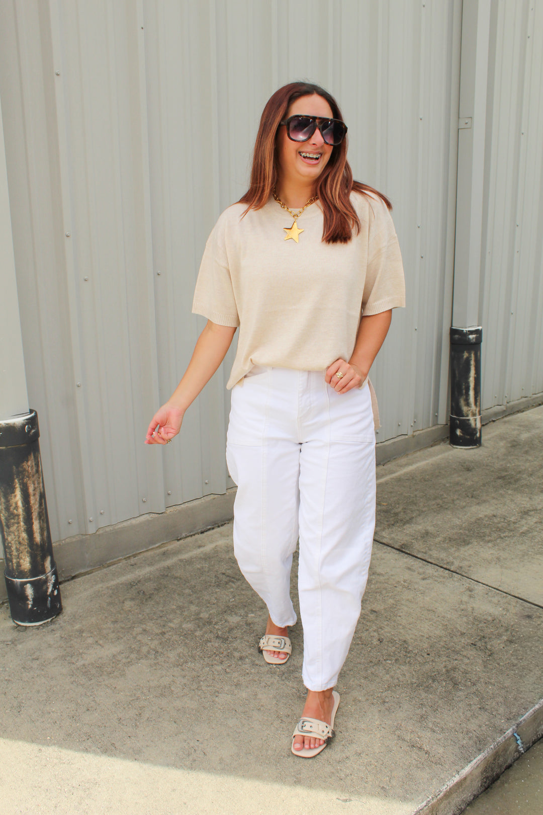 BETTER BASICS SHORT SLEEVE KNIT TEE