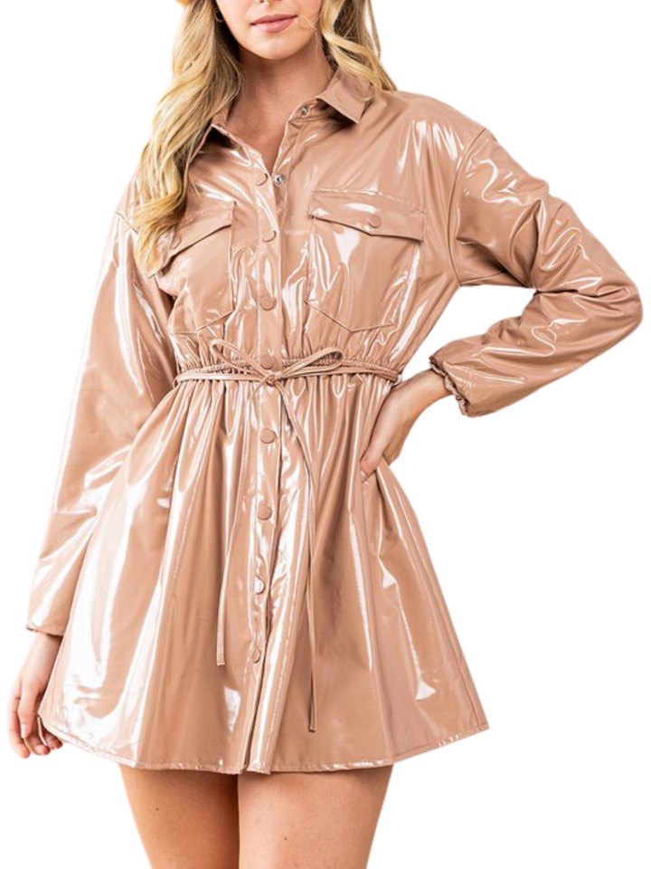 HAMPTON PATENT LEATHER DRESS