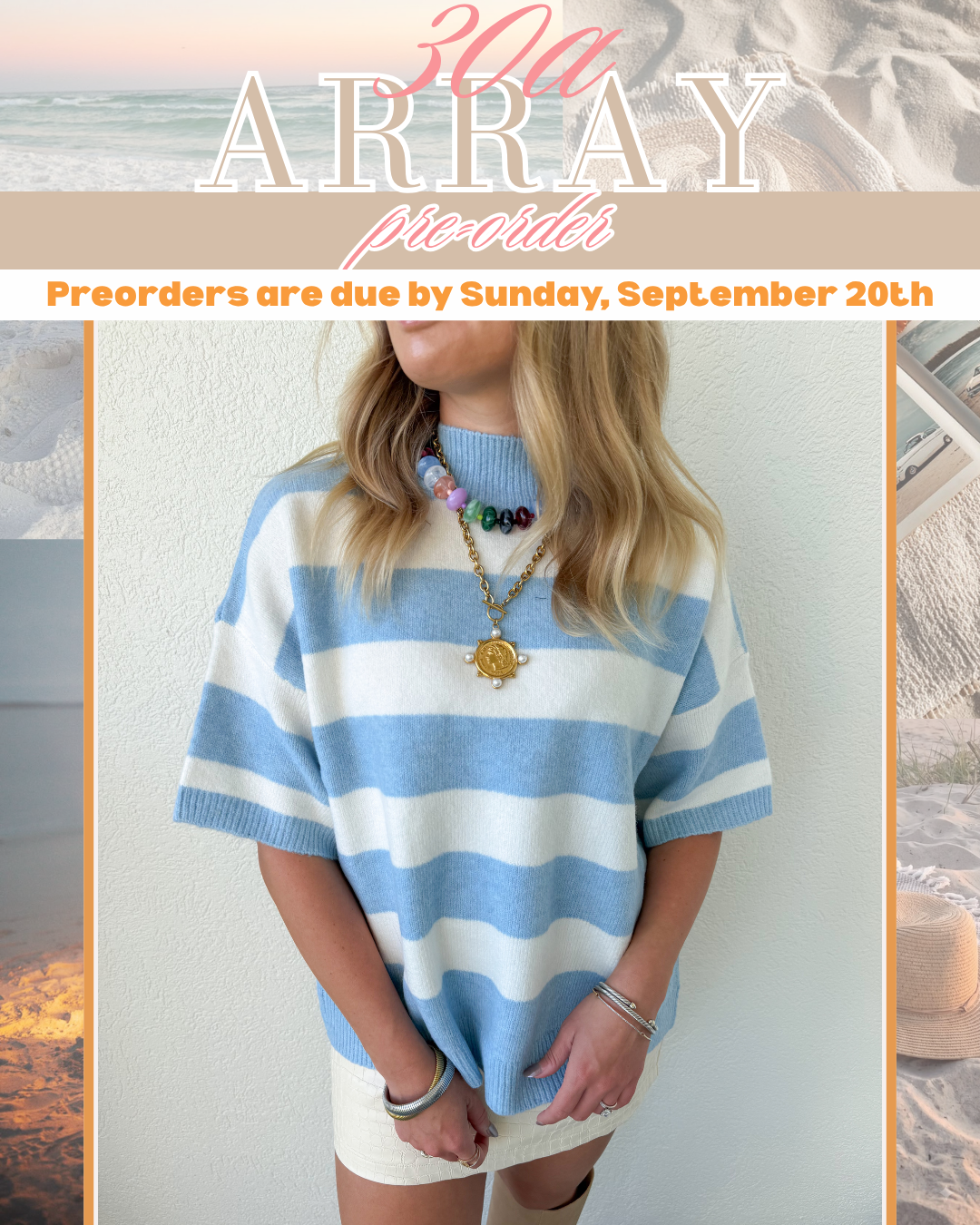 PRE-ORDER: LIGHT BLUE SHORT SLEEVE KNIT