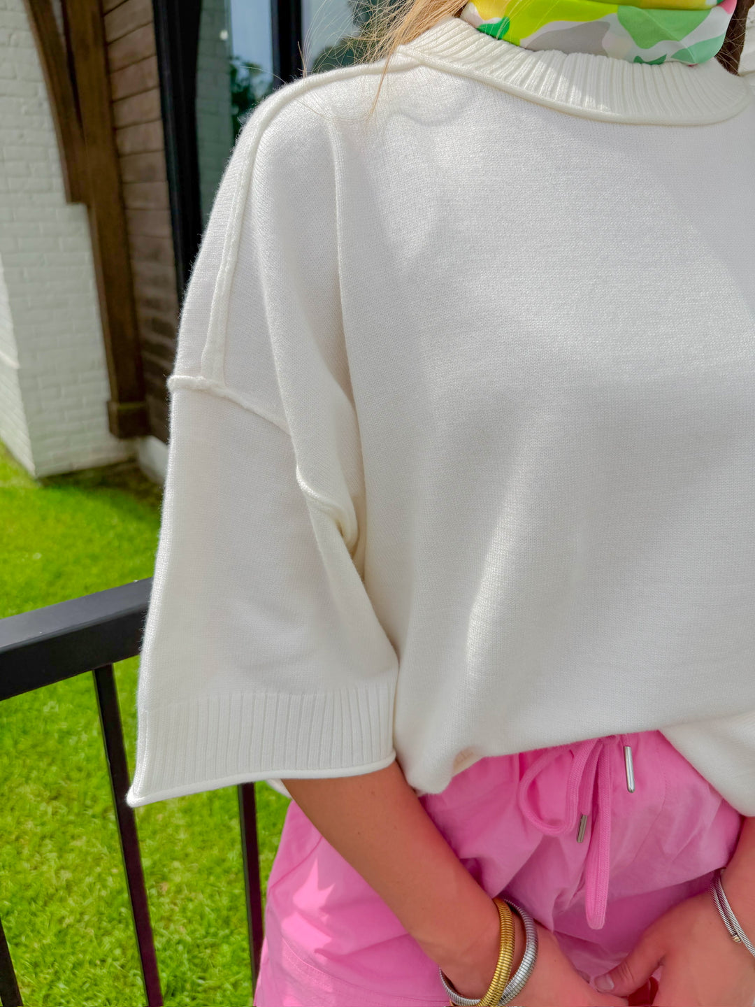 EASY ELEVATION KNIT TOP