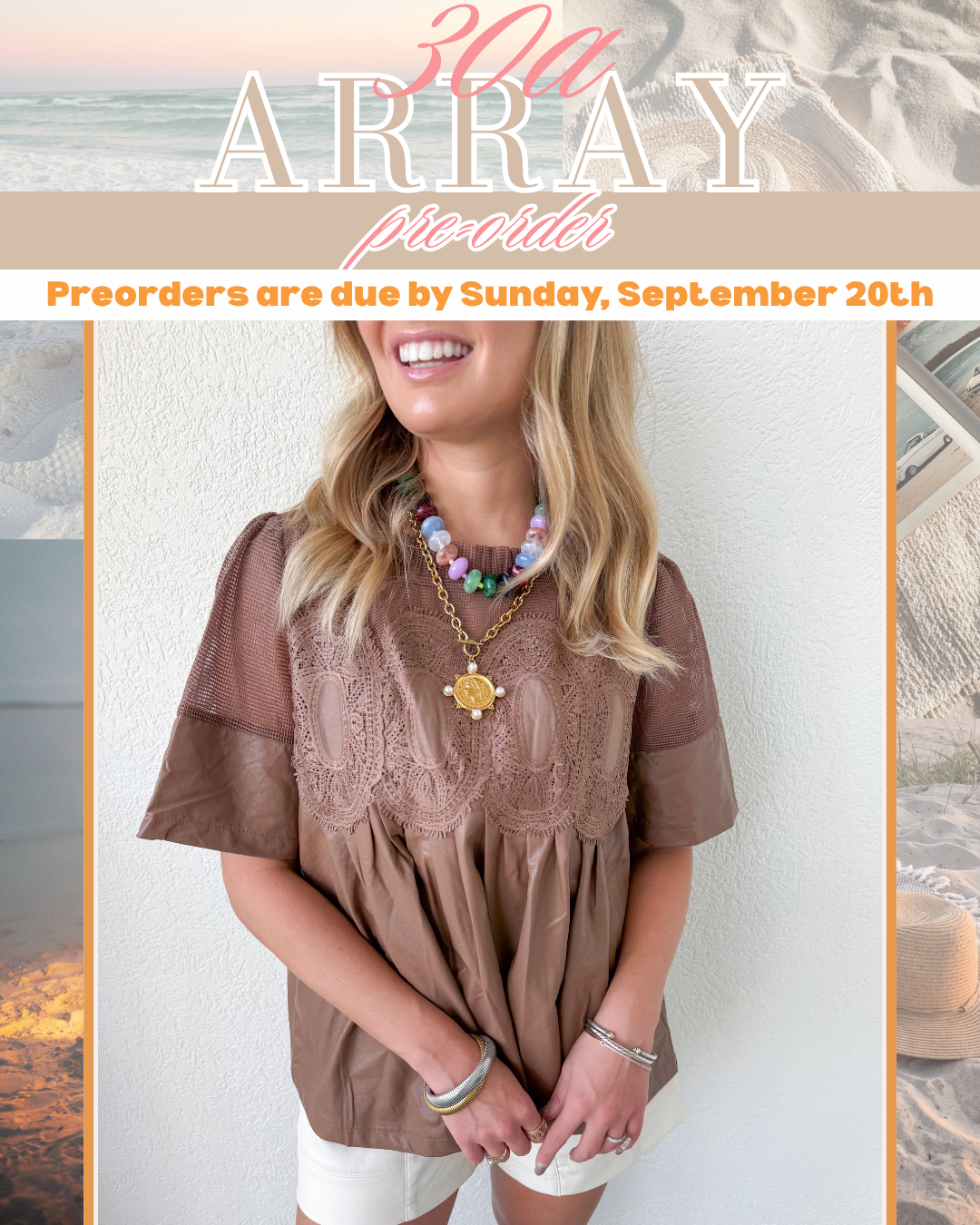 PRE-ORDER: LACE OVERLAY TOP