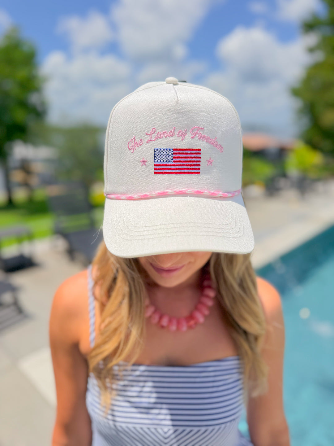 LAND OF FREEDOM TRUCKER HAT