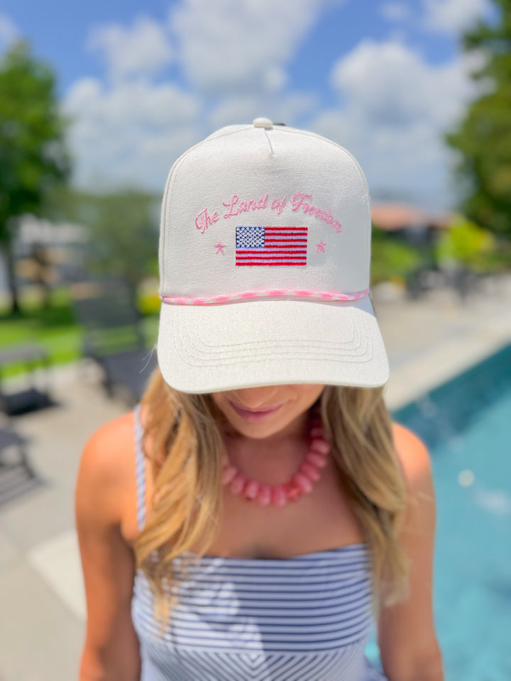 LAND OF FREEDOM TRUCKER HAT