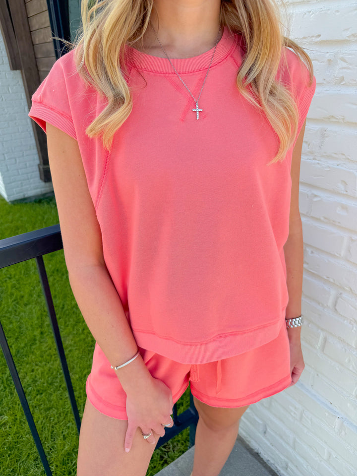 POPPY MATCHING SET MUSCLE TANK