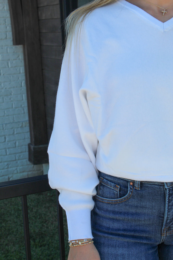 THE LAIDBACK CASHMERE BLEND DOLMAN SWEATER