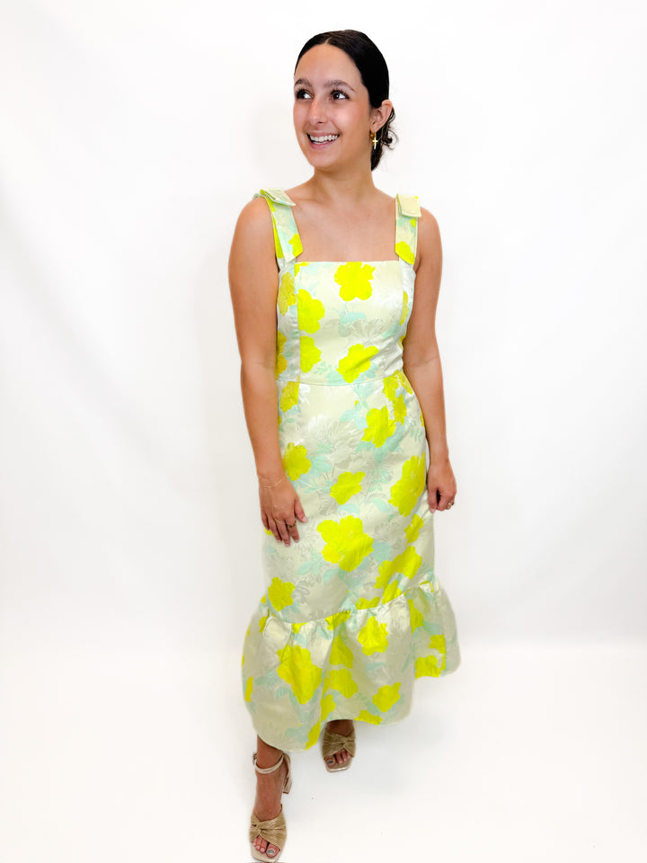 CITRUS FIZZ MIDI DRESS