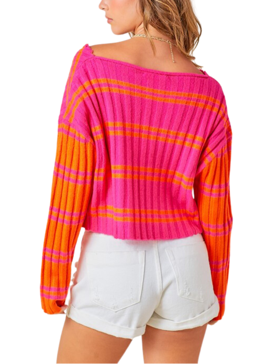 MIX IT UP STRIPED SWEATER