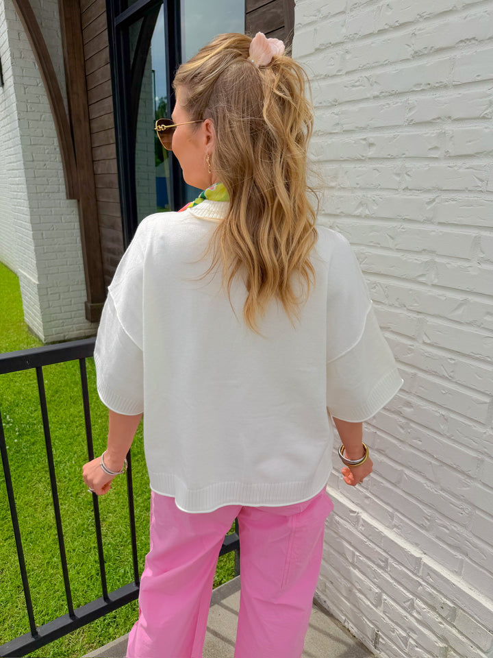 EASY ELEVATION KNIT TOP