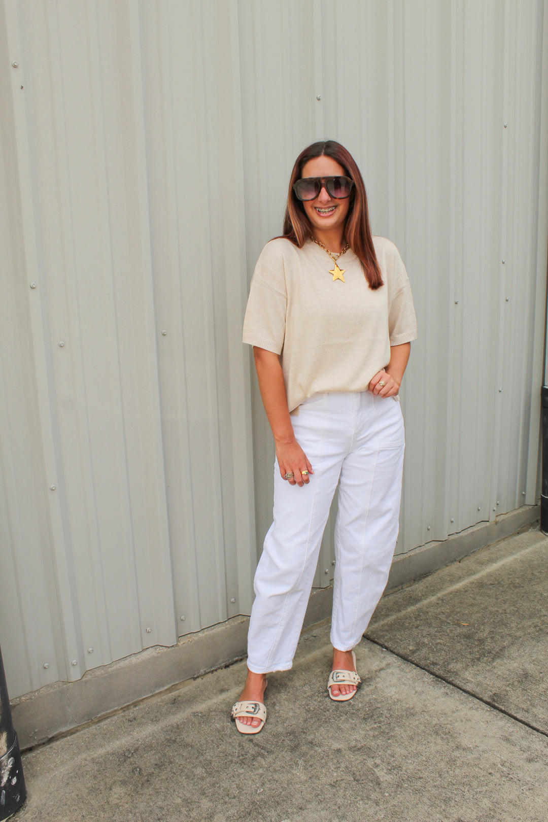 BETTER BASICS SHORT SLEEVE KNIT TEE