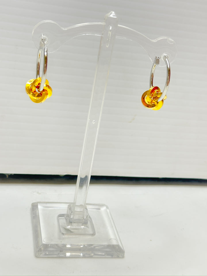 KATI TWO TONE KNOT HOOP