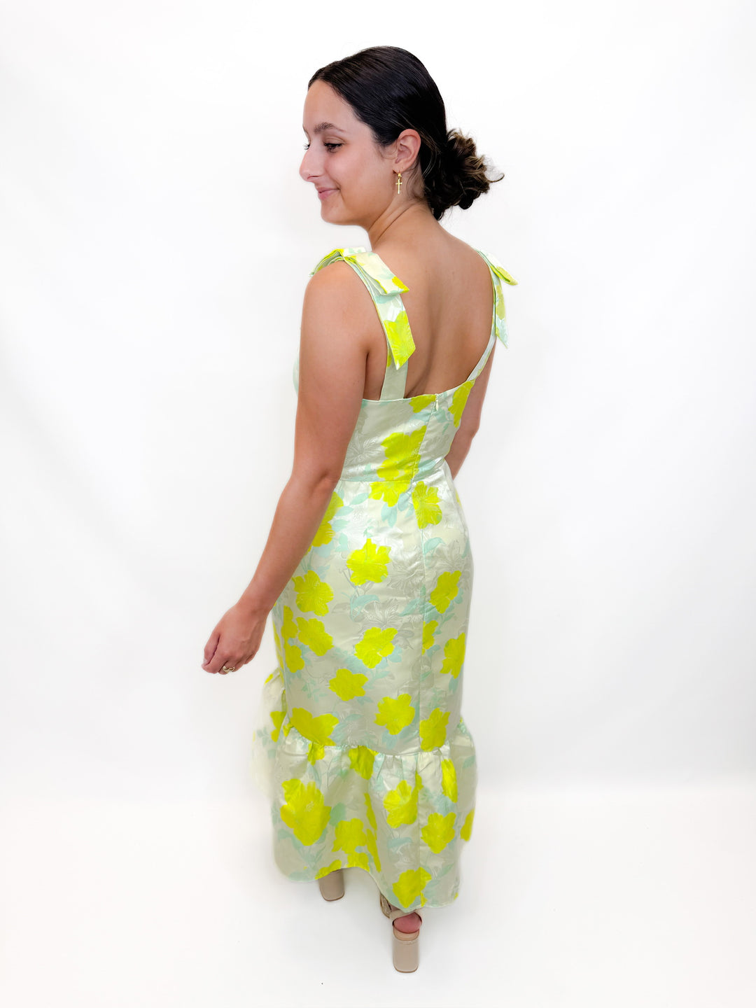 CITRUS FIZZ MIDI DRESS