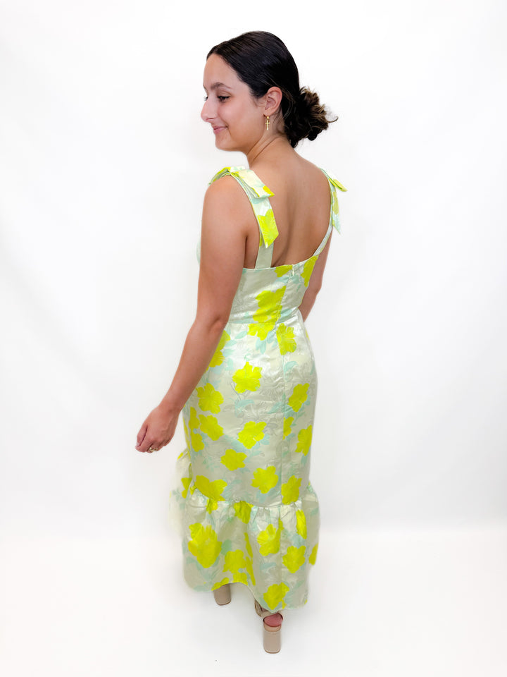 CITRUS FIZZ MIDI DRESS