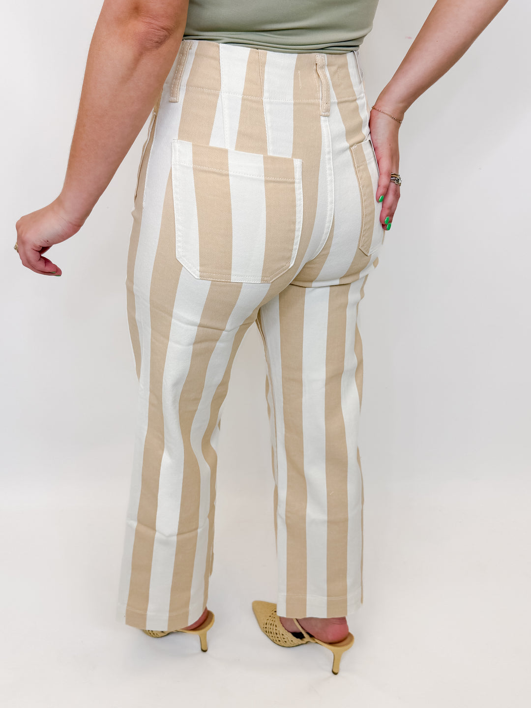THE SUNSET STRIPE WIDE LEG JEAN