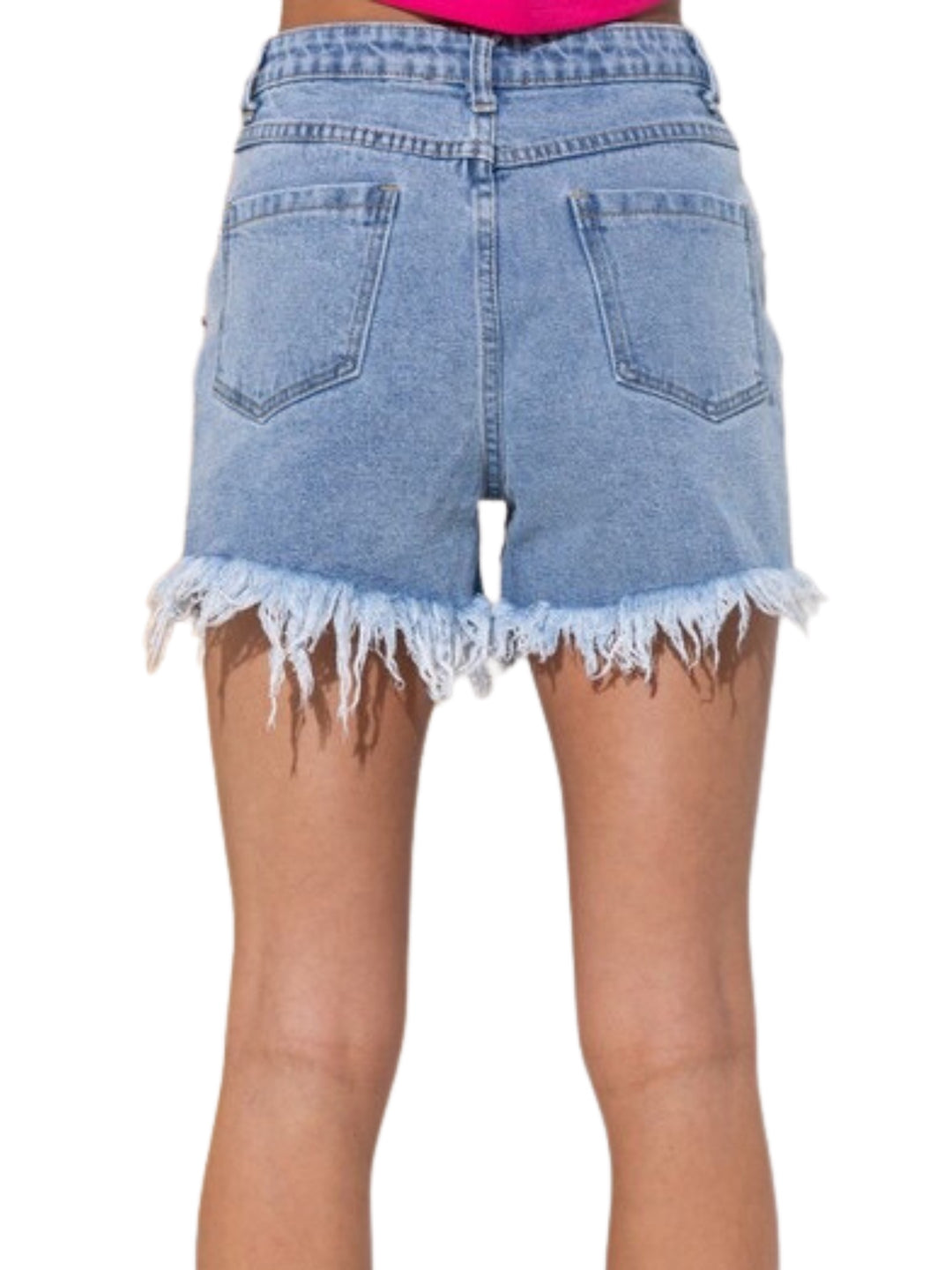 REMY RHINESTONE DENIM SHORTS