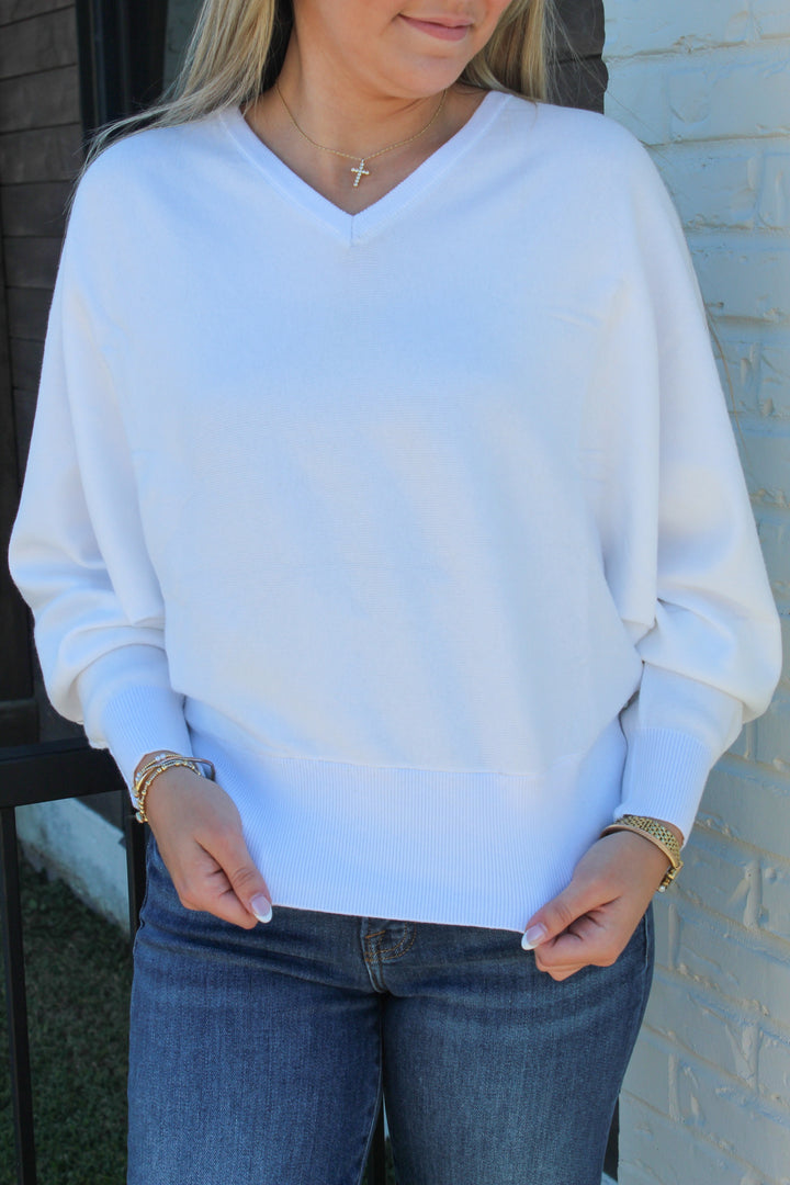 THE LAIDBACK CASHMERE BLEND DOLMAN SWEATER