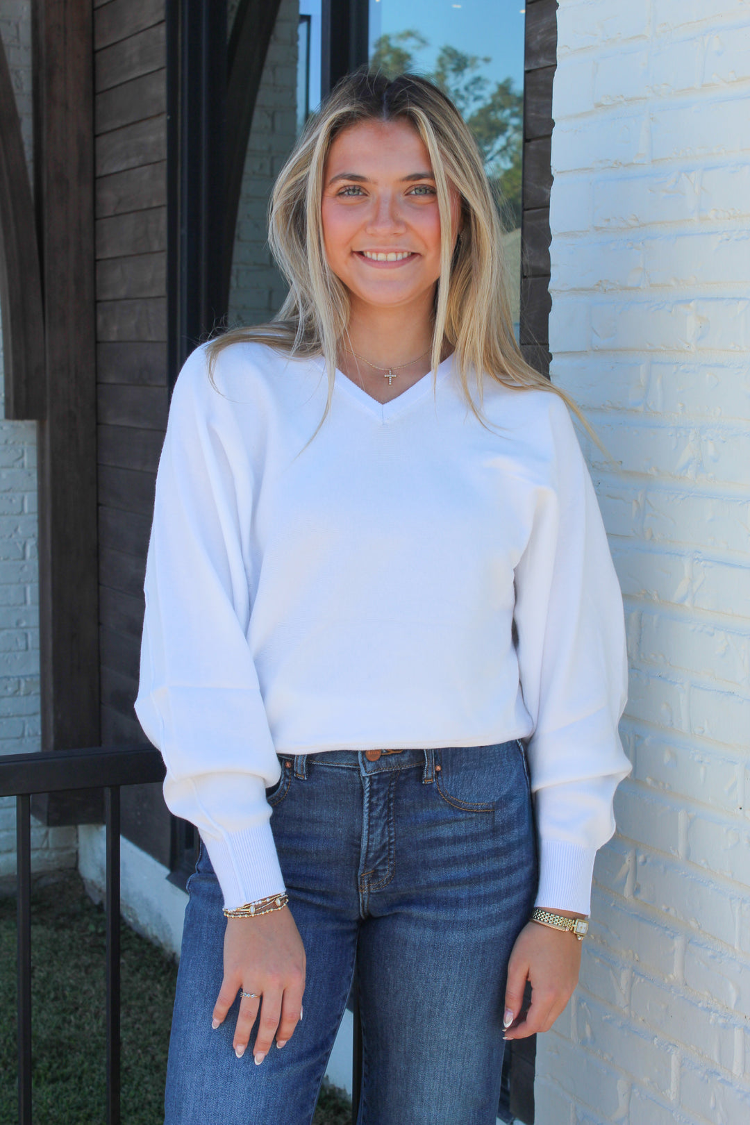 THE LAIDBACK CASHMERE BLEND DOLMAN SWEATER