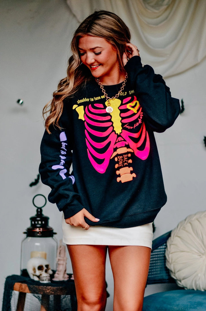 NEON SKELLY SWEATSHIRT