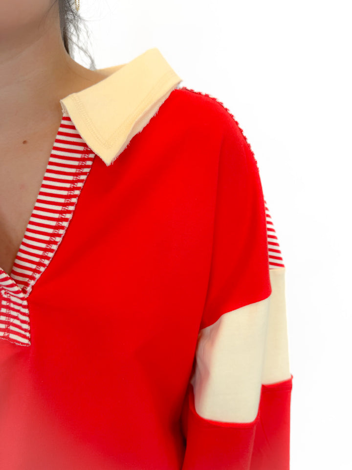 ESSENCE STRIPE SET PULLOVER