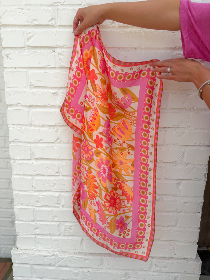 ANDI FLOWER PRINT BANDANA SCARF