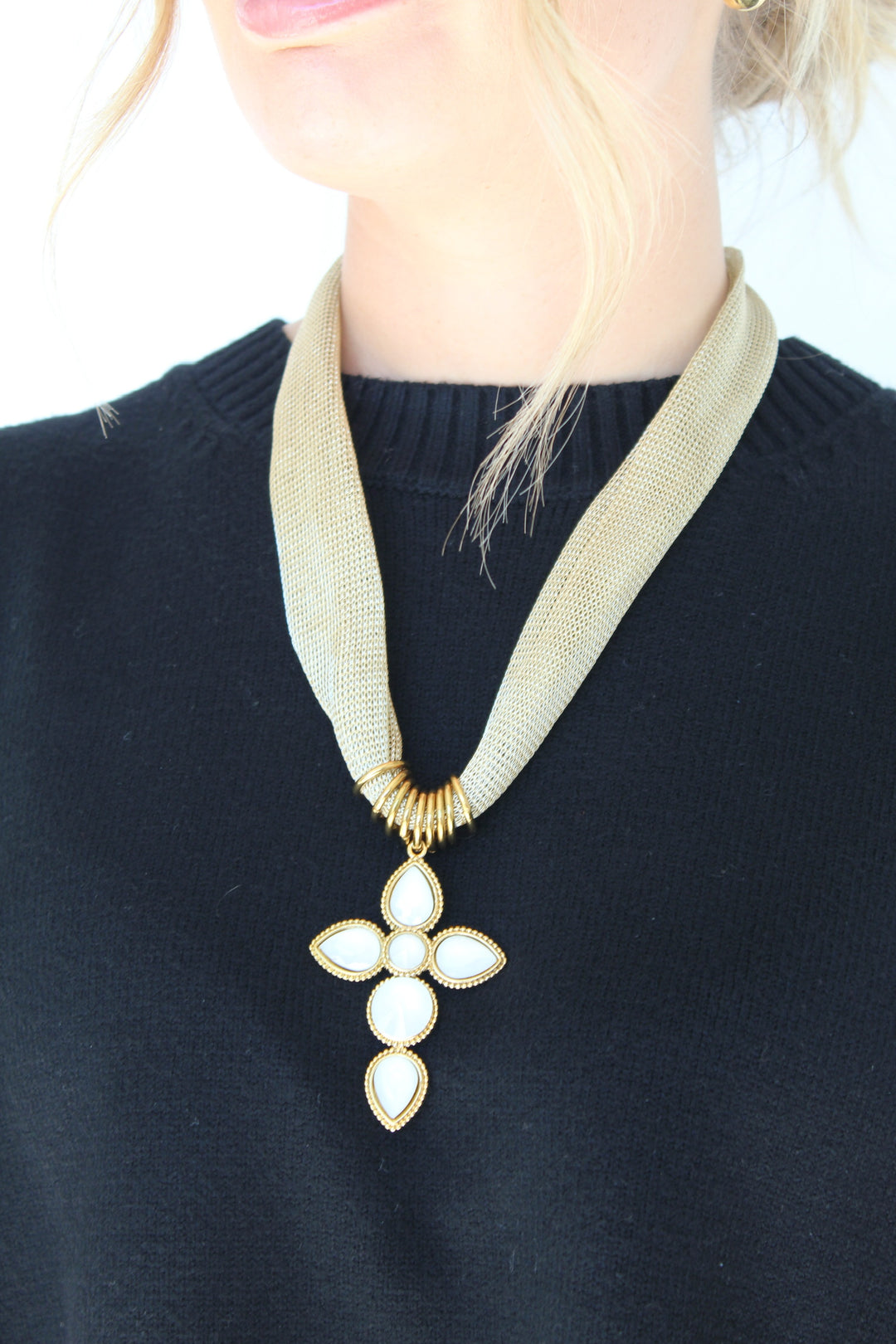 JOLINDA CROSS NECKLACE