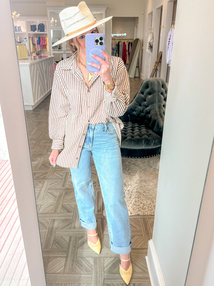ALEKS MID RISE STRAIGHT LONG JEAN