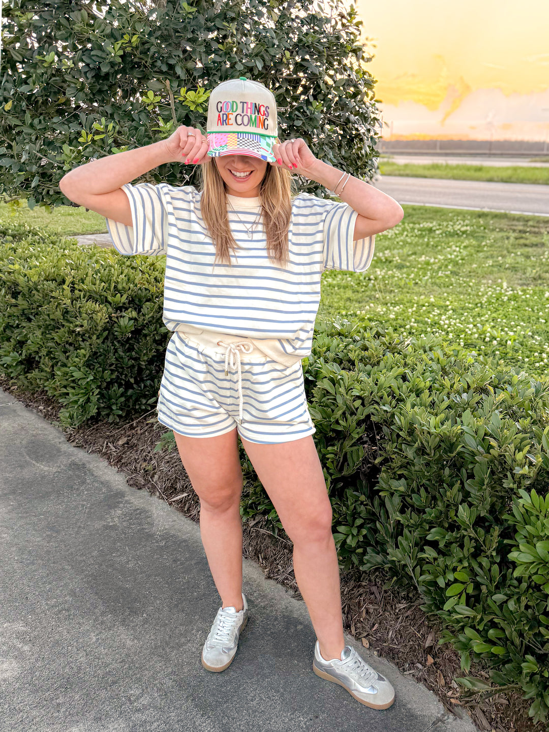 SALTWATER STRIPE MATCHING SET