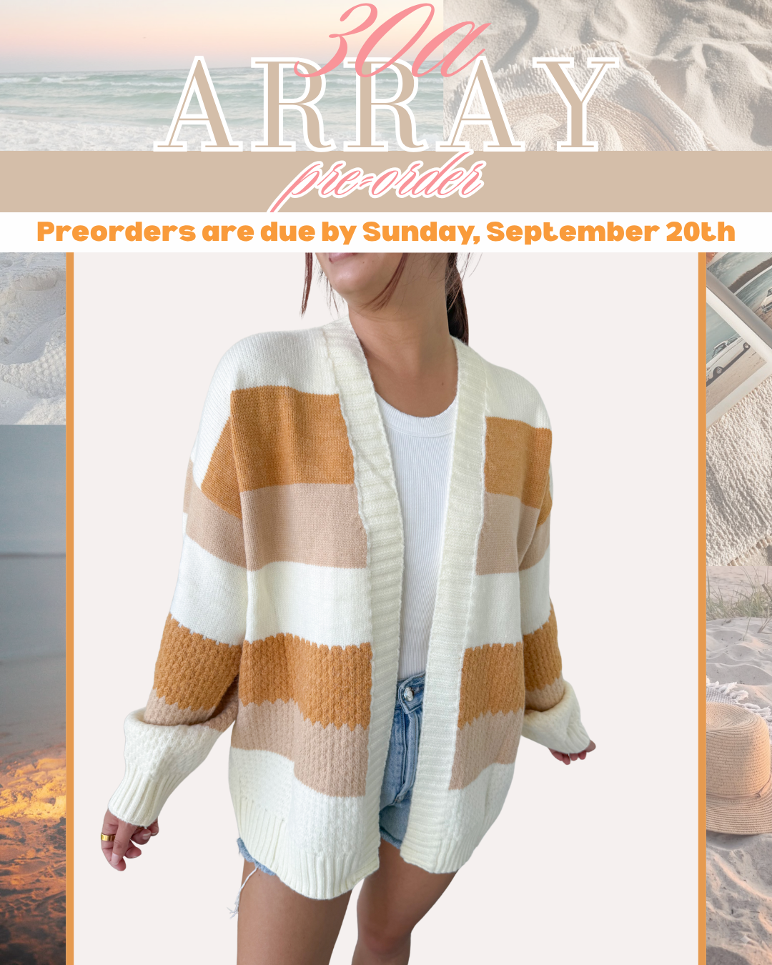 PRE-ORDER: COLOR BLOCK TEXTURED CARDIGAN