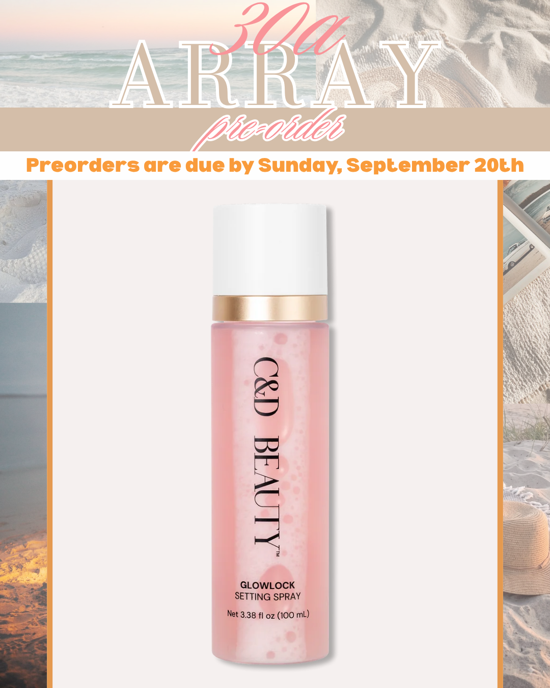 PRE-ORDER : GLOWLOCK SETTING SPRAY - C&amp;D BEAUTY