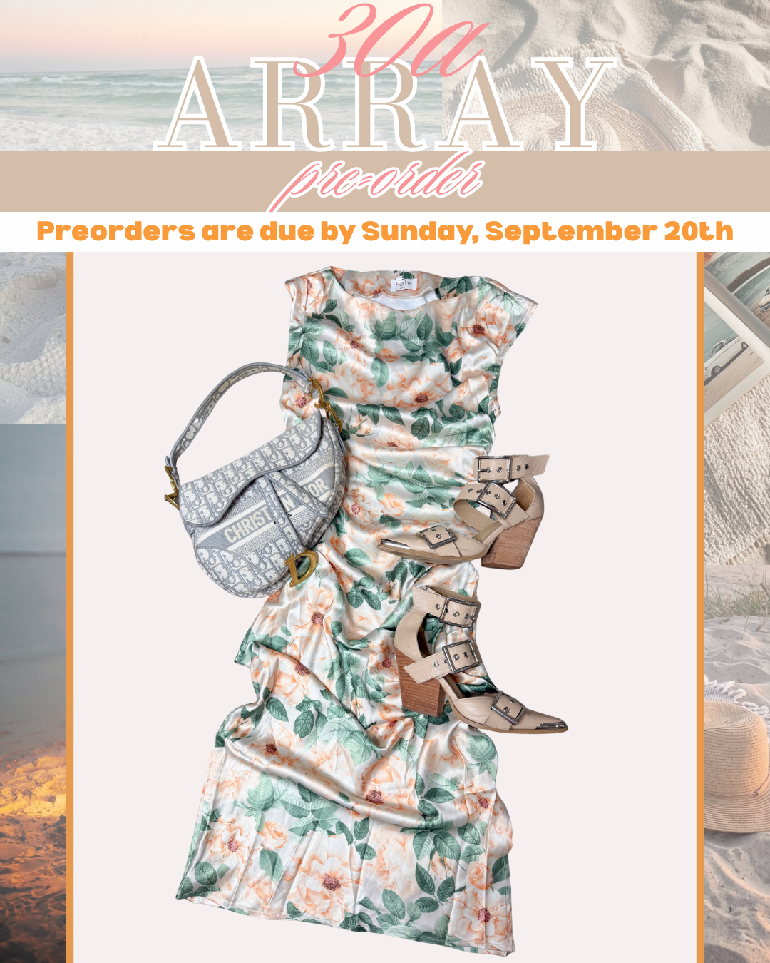 PRE-ORDER: BOAT NECK FLORAL MIDI DRESS