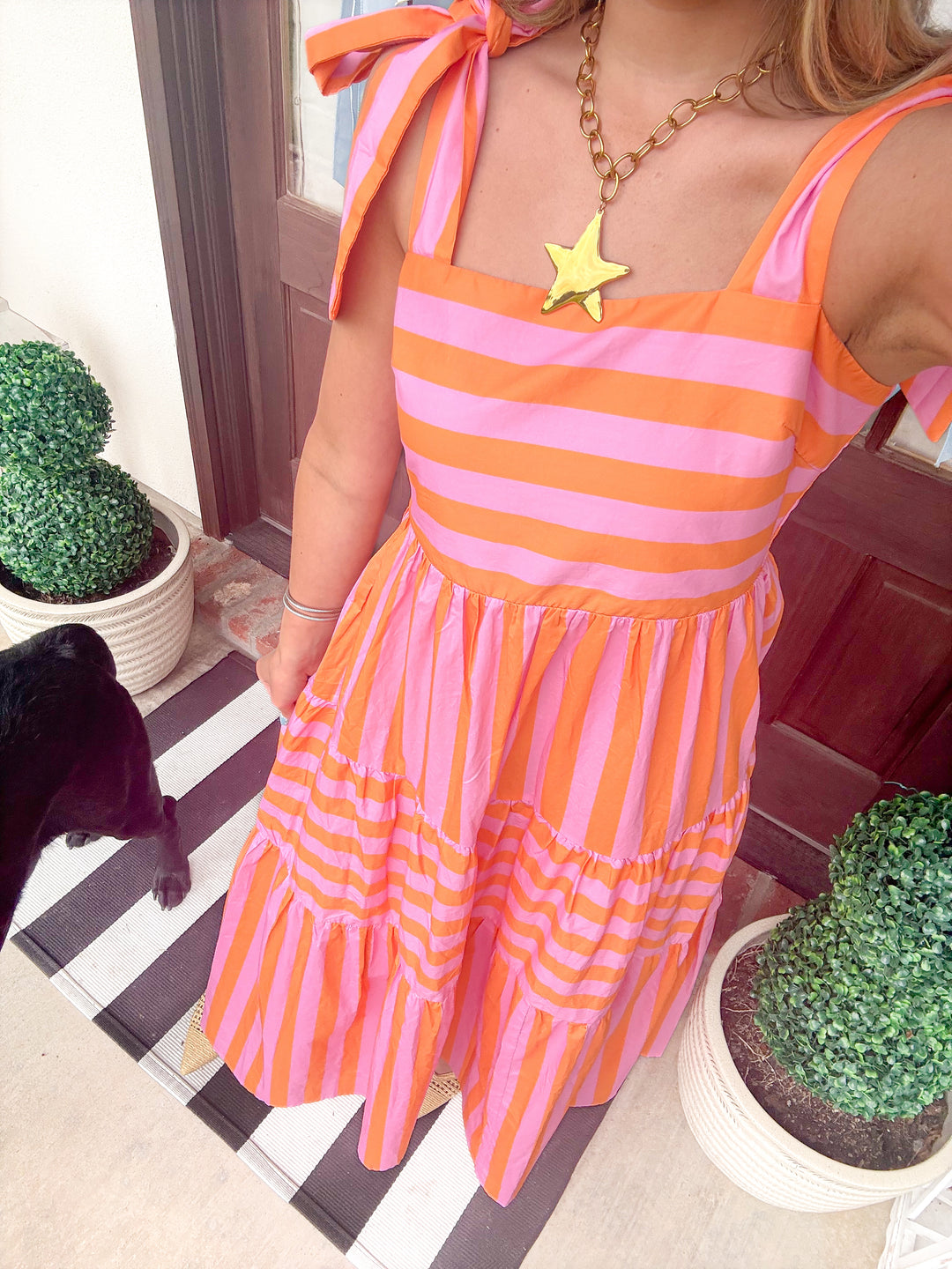 THE TANGERINE DREAM MIDI DRESS