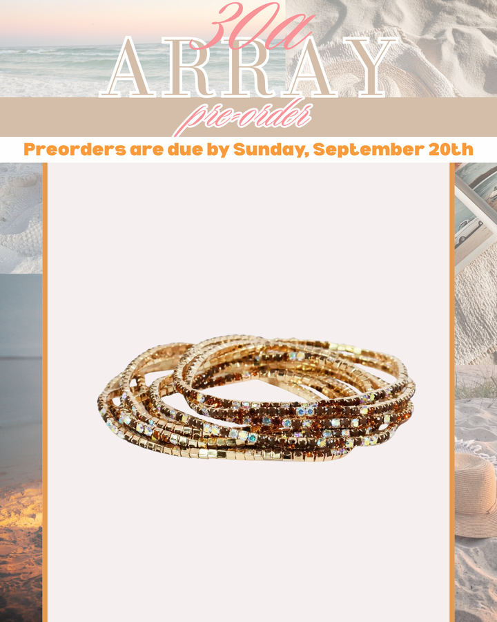 PREORDER - CRYSTAL BROWN BRACELET SET