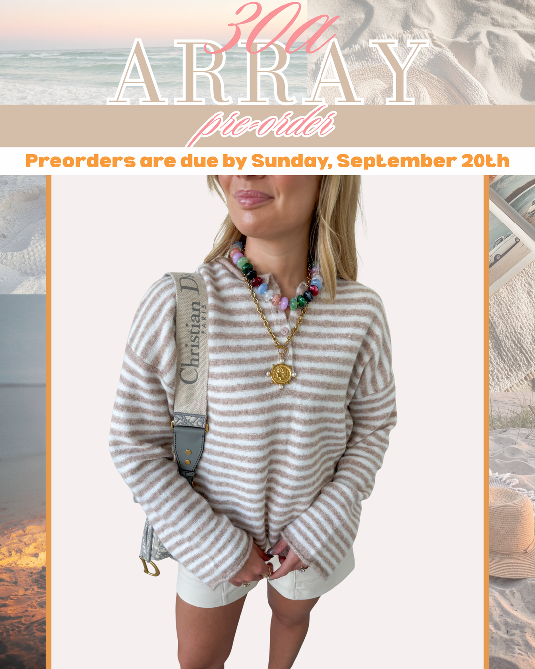 PREORDER - STRIPED SWEATER